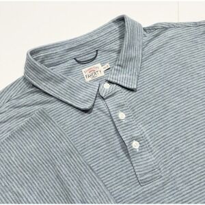 Faherty Men's The Movement Striped Short Sleeve Polo Shirt Stretch Golf XXL